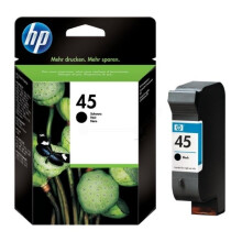 HP 45 Cartouche d'encre noire authentique (51645AE) pour DeskJet 1100c/1220c/1600c/6100/710c/720c/800c/9300 series