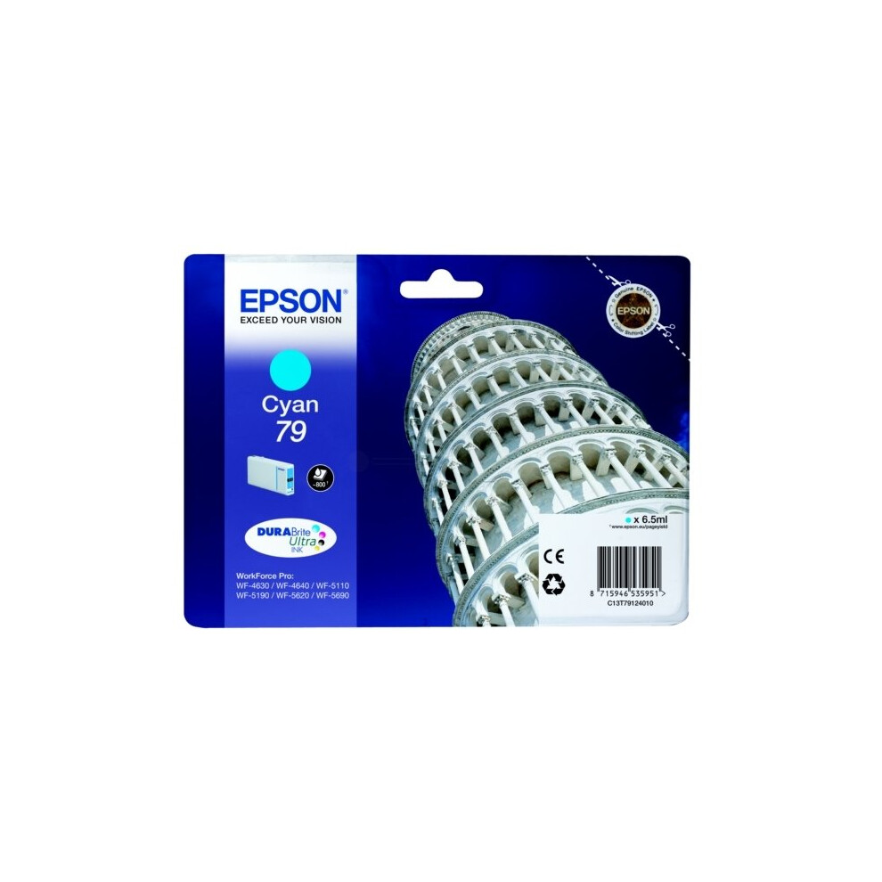 Epson C13T79124010 (79) Ink cartridge cyan, 800 pages, 7ml