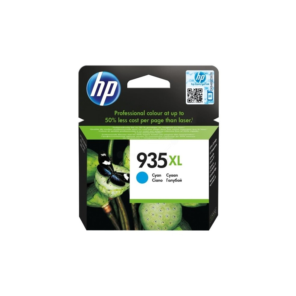 Hp C2p24ae (935Xl) Ink Cartridge Cyan, 825 Pages, 10Ml