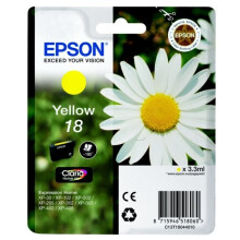 Epson C13T18044012 (18) Ink cartridge yellow, 180 pages, 3ml