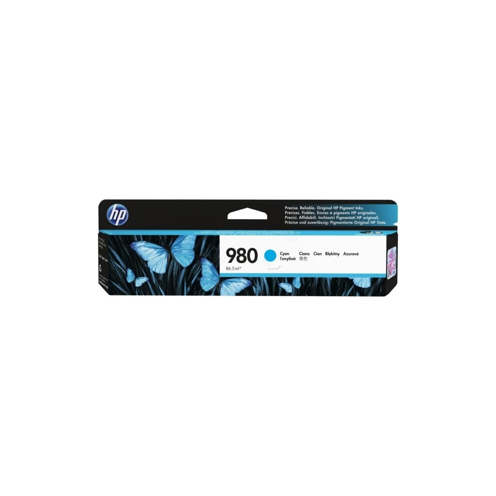 Hp D8j07a (980) Ink Cartridge Cyan, 6.6K Pages, 87Ml Blue 887758769126