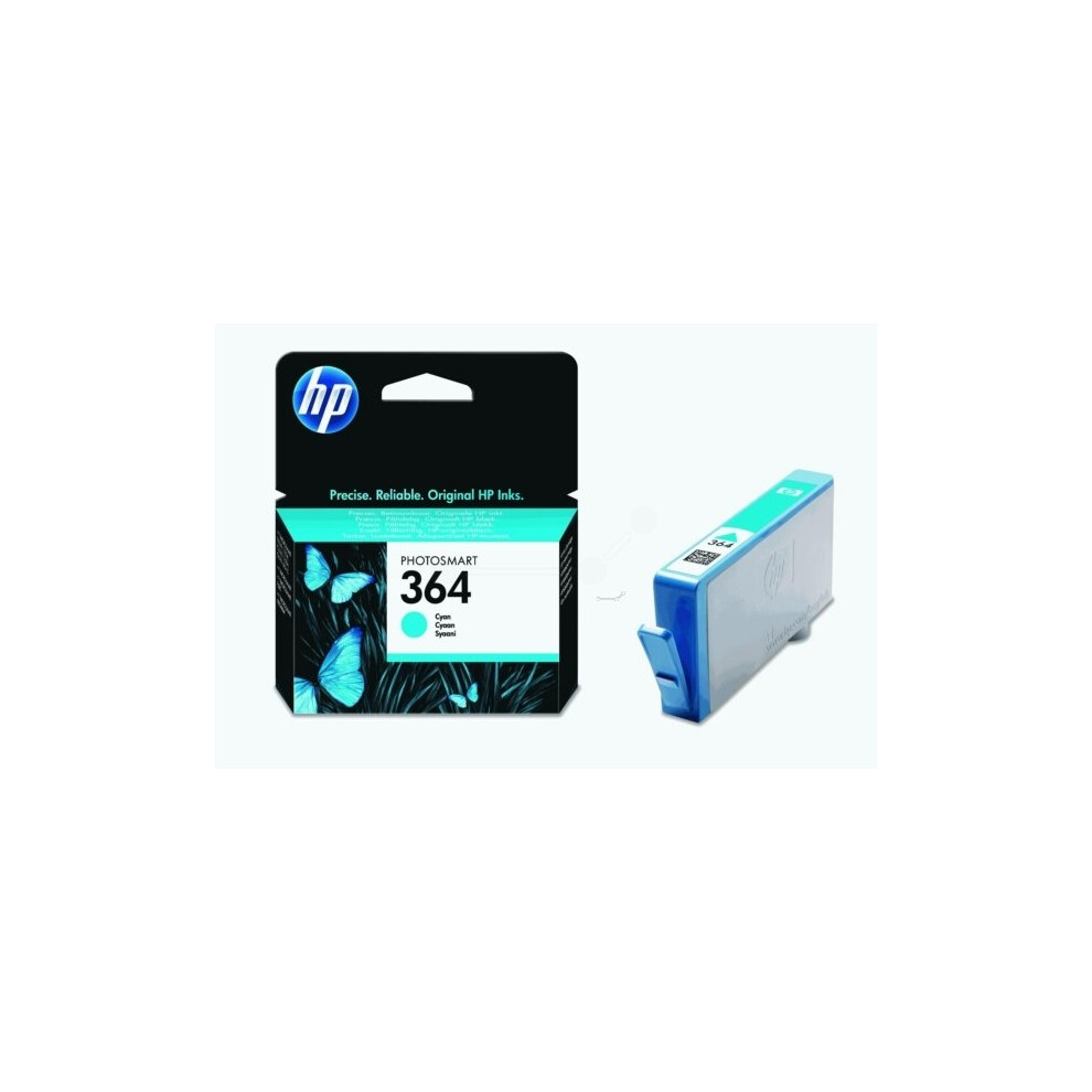 Hp Cb318ee (364) Ink Cartridge Cyan, 300 Pages, 3Ml Blue