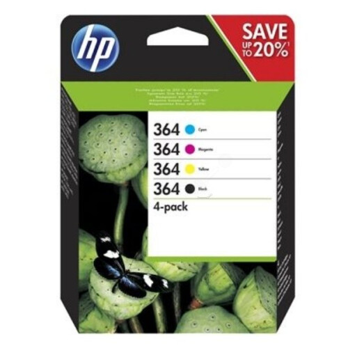 HP HP N9J73AE#301 (364) Ink cartridge multi pack, Pack qty 4