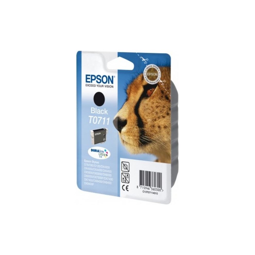 Epson Black T0711 DURABrite Ultra Ink - Black (C13T07114012) Brand New Sealed - Image 18