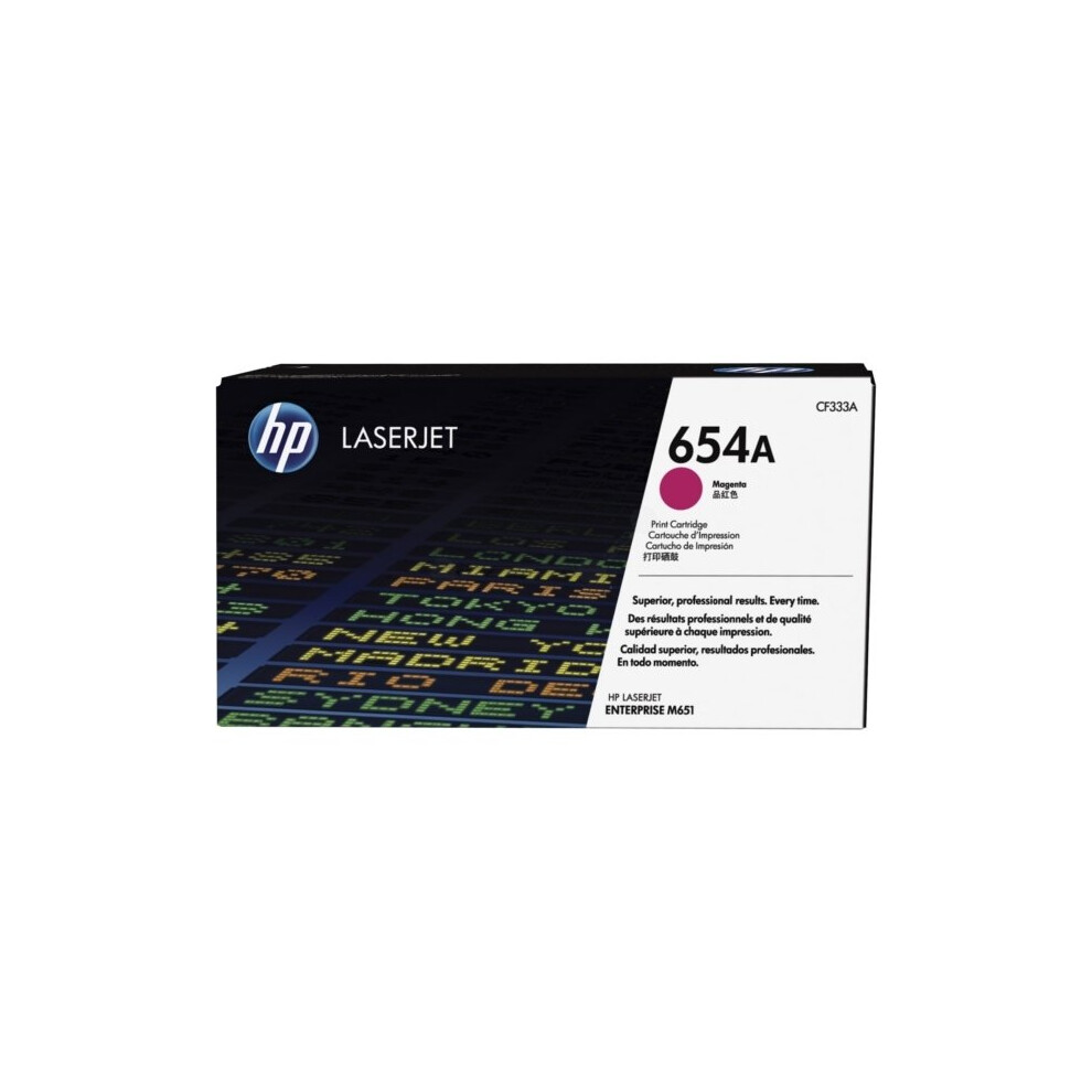 Hp Cf333a (654A) Toner Magenta, 15K Pages Pink 886112501204