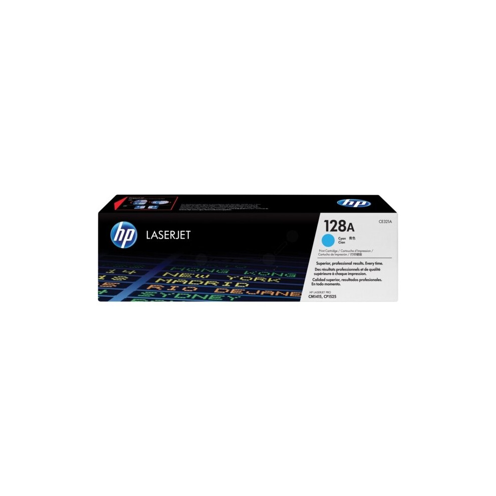 Hp Ce321a (128A) Toner Cyan, 1.3K Pages Blue