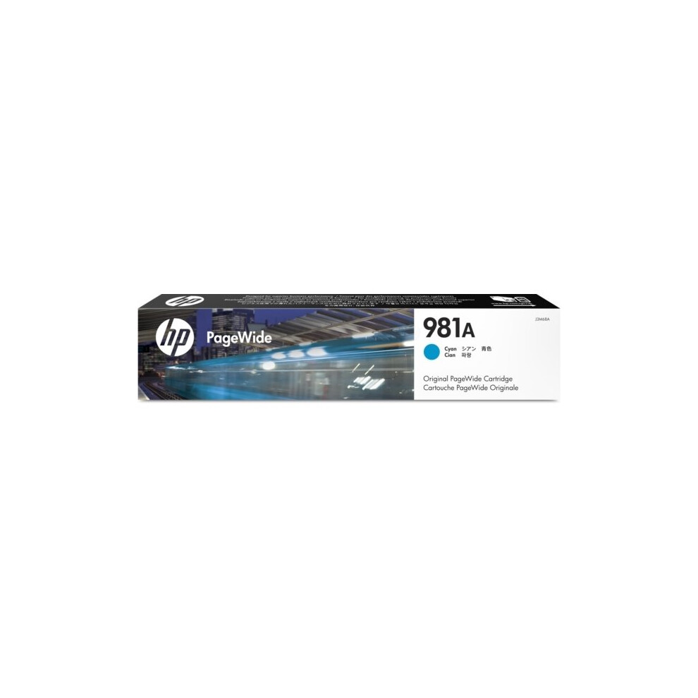 Hp J3m68a (981A) Ink Cartridge Cyan, 6K Pages Blue