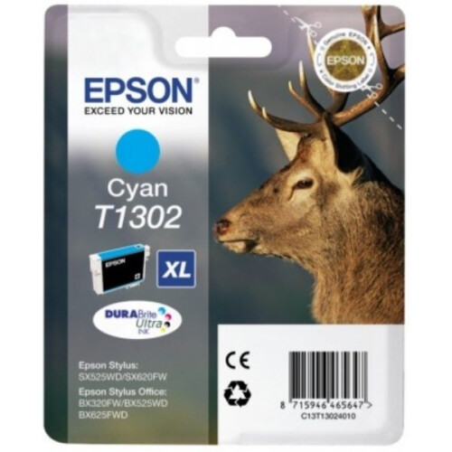 Epson Cartucho EPSON T1302 - Ciervo - Cian