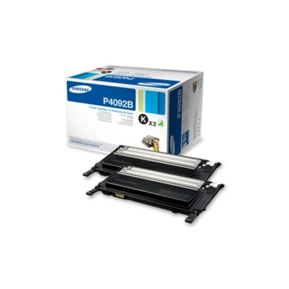 Samsung CLT-P4092B/ELS (P4092B) Toner black, 1.5K pages @ 5% coverage, Pack qty 2