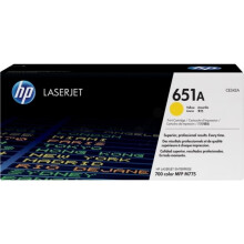 Cartucho de tóner amarillo HP 651A | Compatible con HP LaserJet Enterprise 700 MFP M775