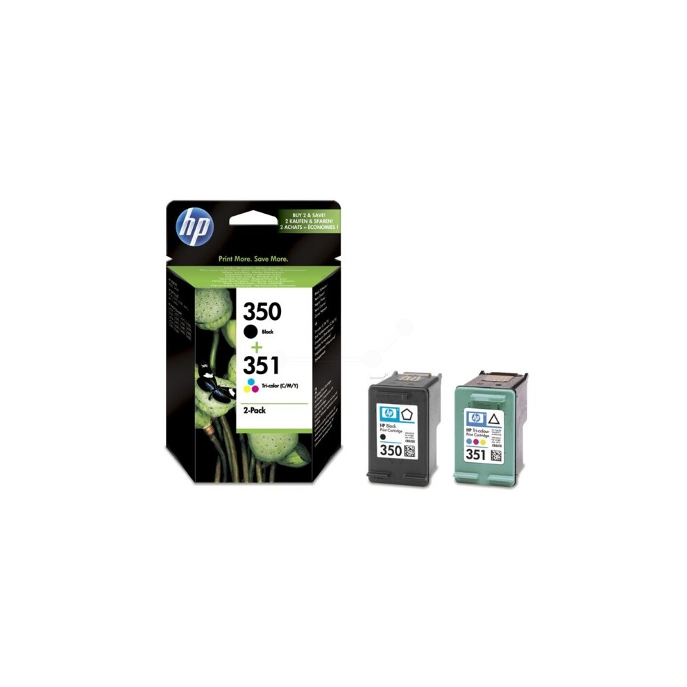 HP SD412EE (350+351) Printhead multi pack, 200 pg + 170 pg, Pack qty 2