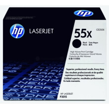 Cartucho de tóner negro de alto rendimiento HP 55X | Compatible con HP LaserJet Enterprise 500 MFP M525, P3015, HP LaserJet Pro