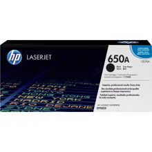 TÓNER HP 650A (CE270A) Negro - Cartucho original para impresoras HP Color LaserJet Enterprise M750 Printer Series/CP5525