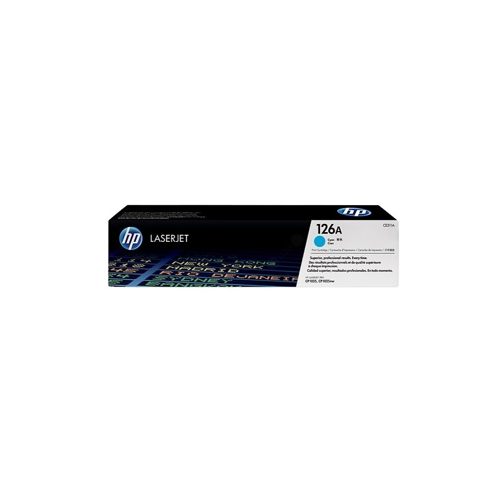 Hp Ce311a (126A) Toner Cyan, 1000 Pages Blue