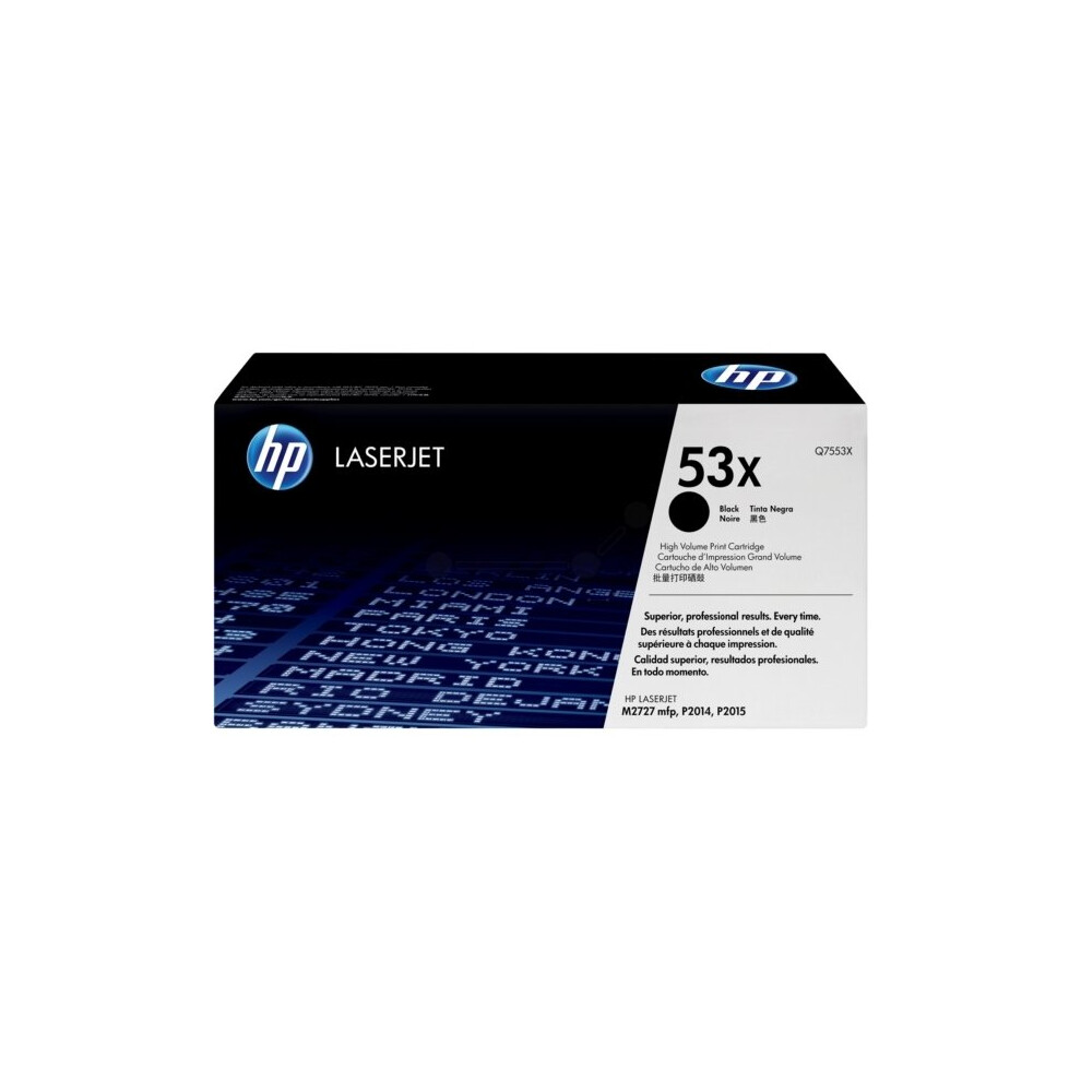 Hp Q7553x (53X) Toner 7K Pages Black
