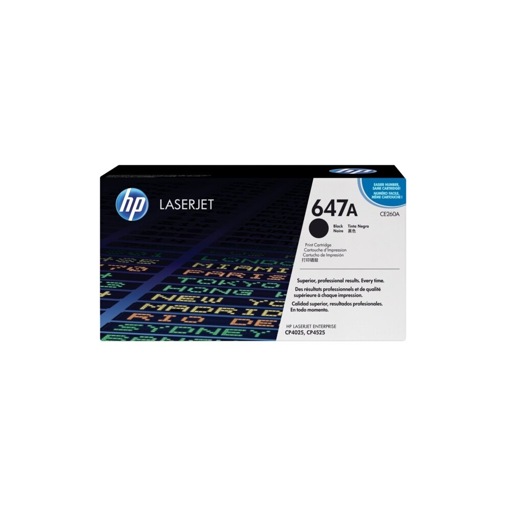 HP CE260A (647A) Toner black, 8.5K pages