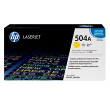 Alkuperäinen HP 504A (CE252A) keltainen värikasetti HP Color LaserJet CP3525/CM3530MFP -tulostimille