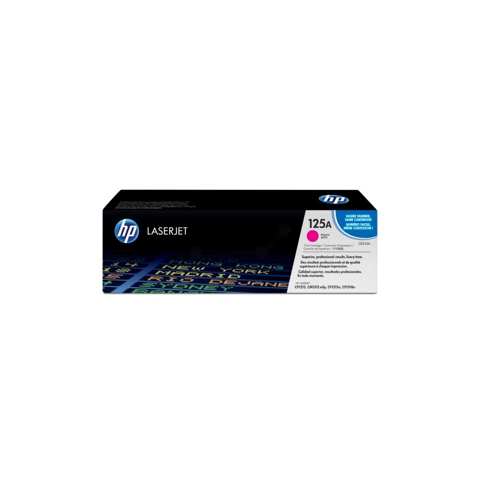 Hp Cb543a (125A) Toner Magenta, 1.4K Pages Pink