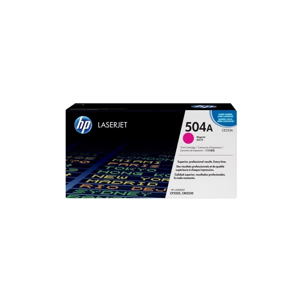 Hp Ce253a (504A) Toner Magenta, 7K Pages