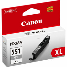 CANON Tintenpatrone CLI-551GY XL hohe Kapazität Grau (CLI551XL)