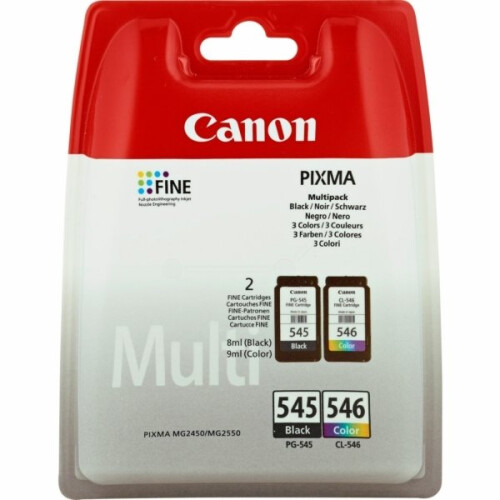 Canon Canon PG545 CL546 bläckpatroner svart + trefärgsset
