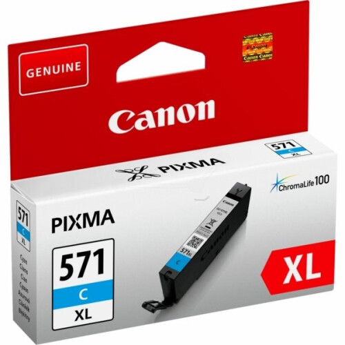 Canon CANON Tintenpatrone CLI-571C XL hohe Kapazität Cyan (CLI571XL)
