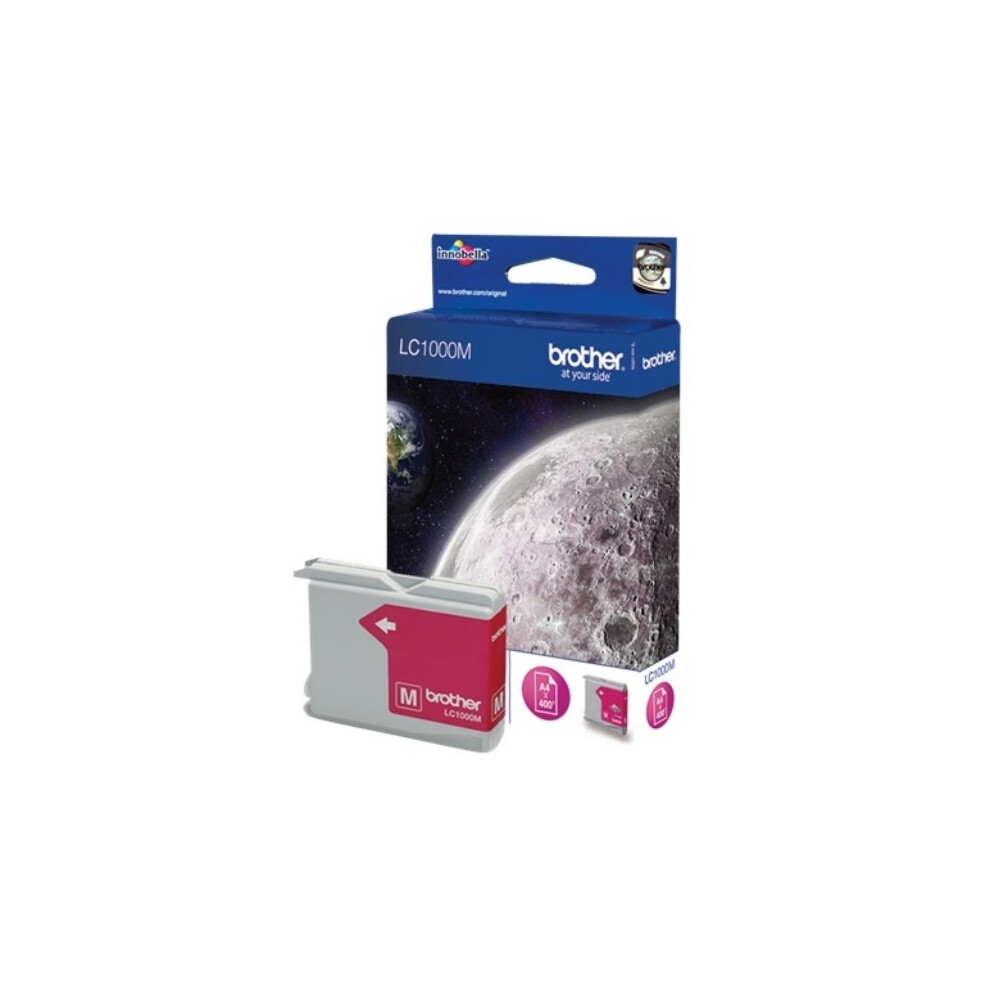 Brother LC-1000M Ink cartridge magenta, 400 pages @ 5% coverage, 7ml