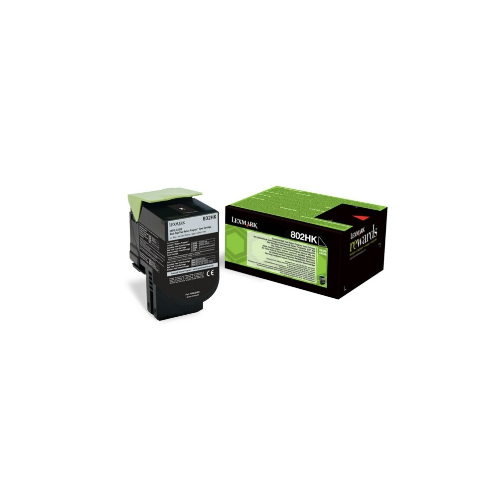 Lexmark 80C2hke (802Hk) Toner 4K Pages Black 734646497206