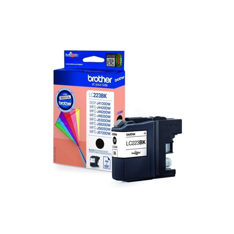 Brother LC-223BK Ink cartridge black, 550 pages, 12ml
