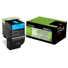LEXMARK Tonerkartusche 702HC - Hohe Kapazität 3.000 Seiten - Packung mit 1 - Cyan