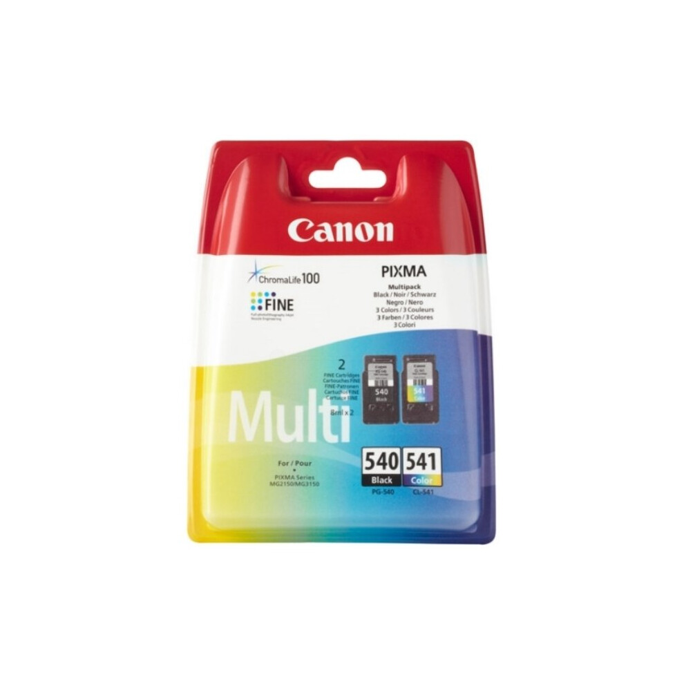 Canon 5225B007 (540 541) Printhead multi pack, 180 pages, 8ml + 8ml, Pack qty 2