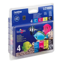 Brother LC-1000VALBP Ink cartridge multi pack, 500pg + 3x400pg, Pack qty 4