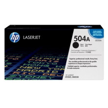 HP 504A (CE250A) zwarte tonercartridge voor HP Color LaserJet CP3525/CM3530MFP printers