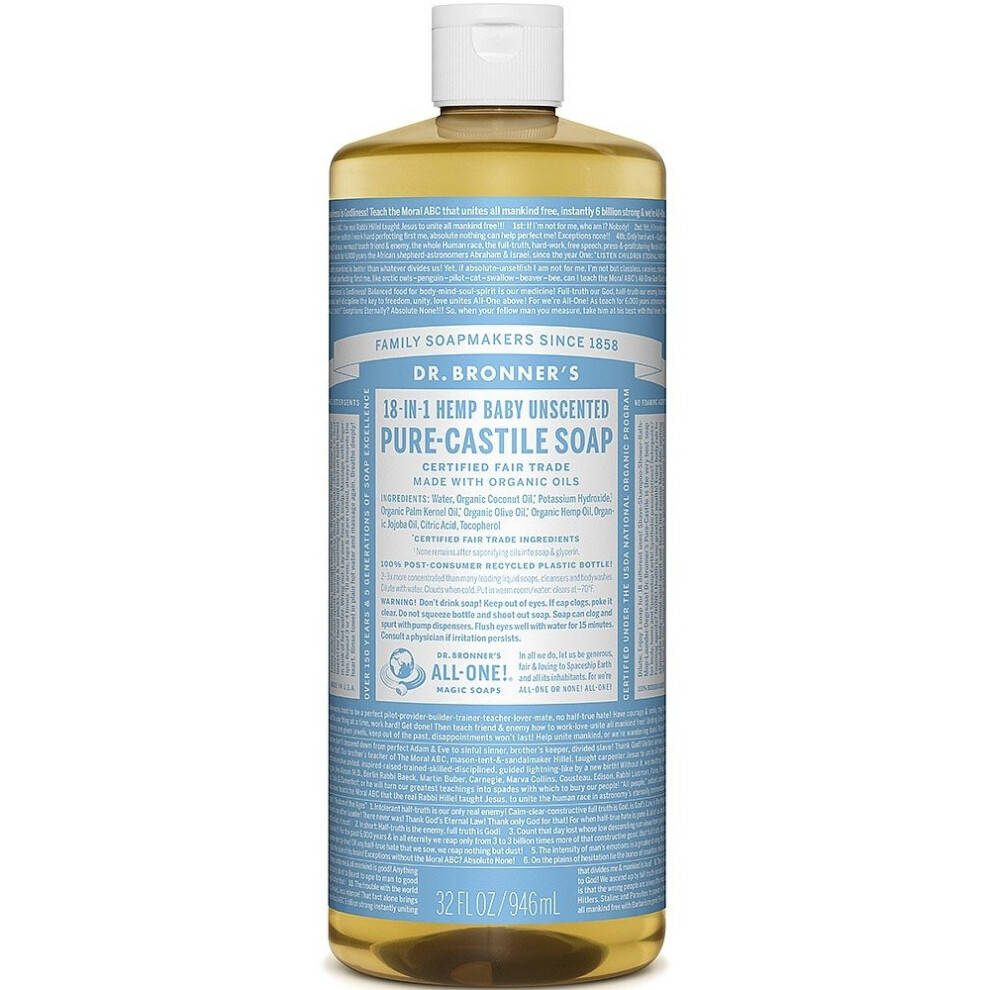 Dr Bronner Org  Baby-mild Cast Liquid Soap 946ml