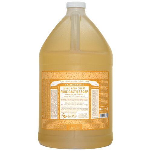 Dr Bronner's Dr Bronner Citrus Pure-castile Liquid Soap  3.79 Litre
