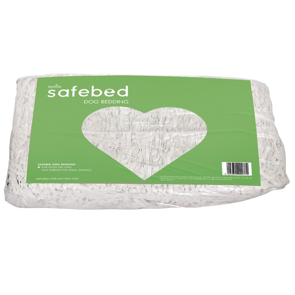 Petlife Safebed Paper Kennel Bedding 10kg - White (Print Free)