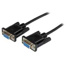 Cable Módem Nulo Serie DB9 RS232 - STARTECH.COM - 1 m - Hembra / Hembra - Negro