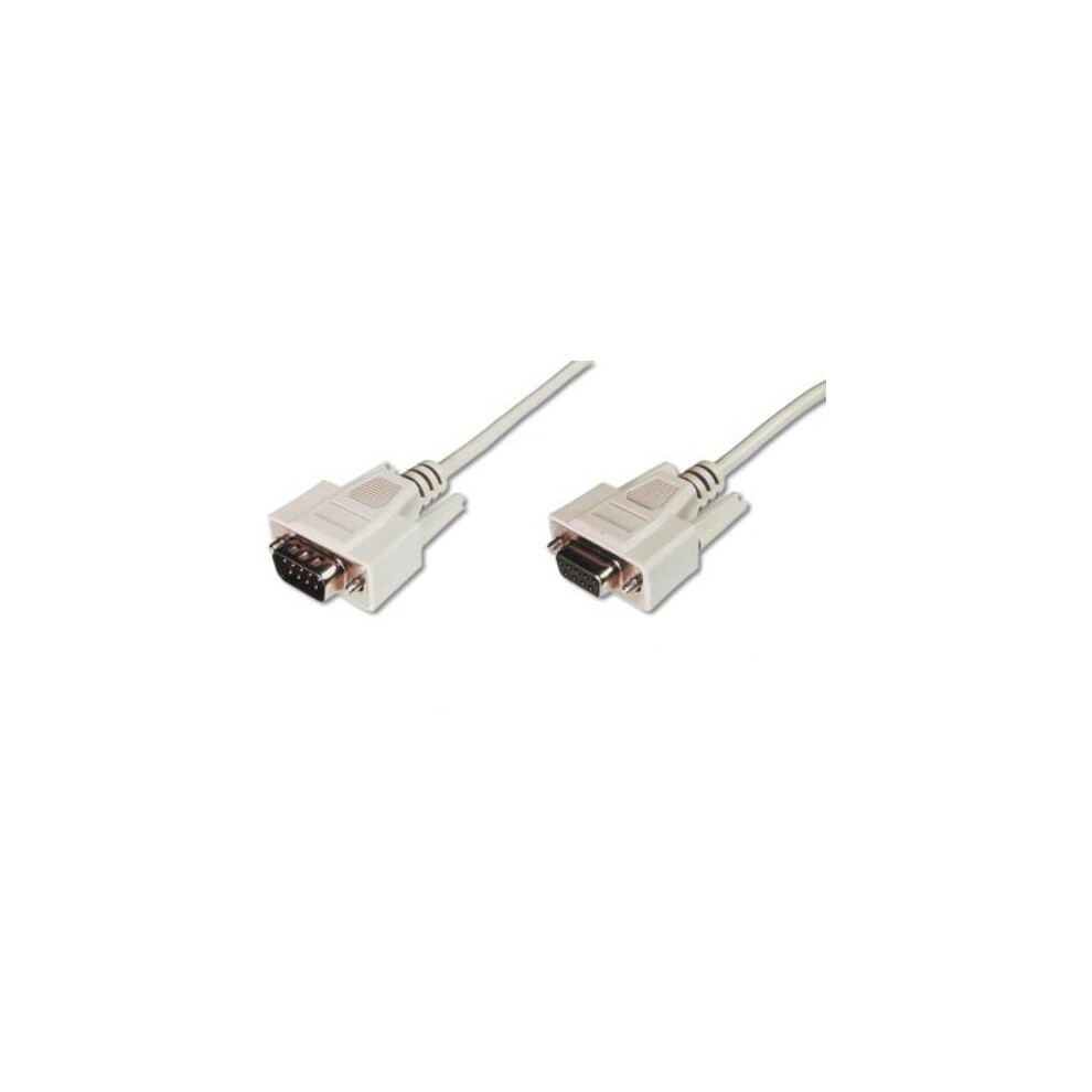 Digitus 10.0M D-Sub9 10M D-Sub9 D-Sub9 Serial Cable Beige 4016032301493
