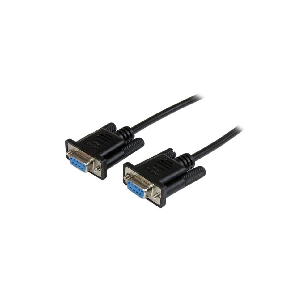 Startech.com Women's Black Db9 Rs232 Serial Null Modem Cable F/F 2M
