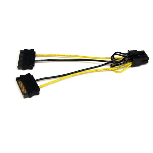 StarTech.com StarTech.com 6in SATA Power to 8 Pin PCI Express Video Card Power Cable Adapter