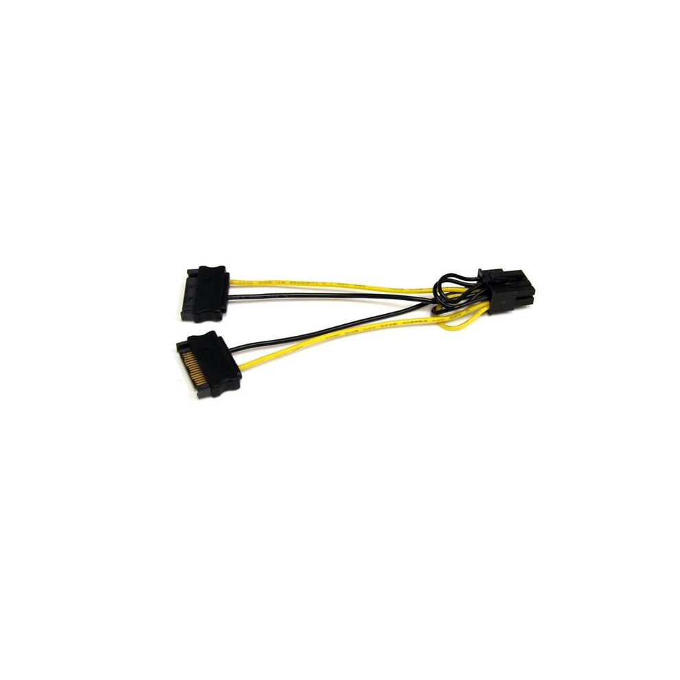Startech.com 6In Sata Power To 8 Pin Pci Express Video Card Power Cable Adapter
