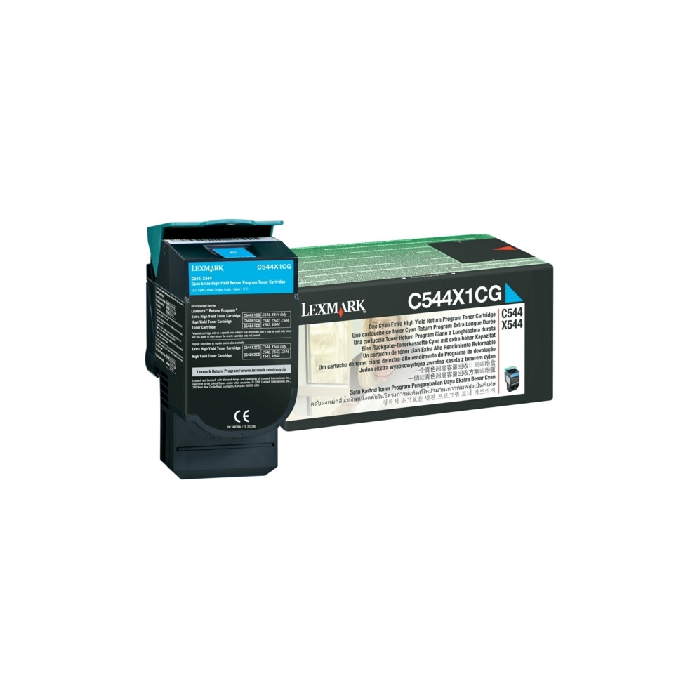 Lexmark C544x1cg Toner Cyan, 4K Pages Blue 734646083546