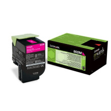 Tonercartridge MAGENTA Lexmark Toner 802M - 80C20M0 - 1.000 pagina's