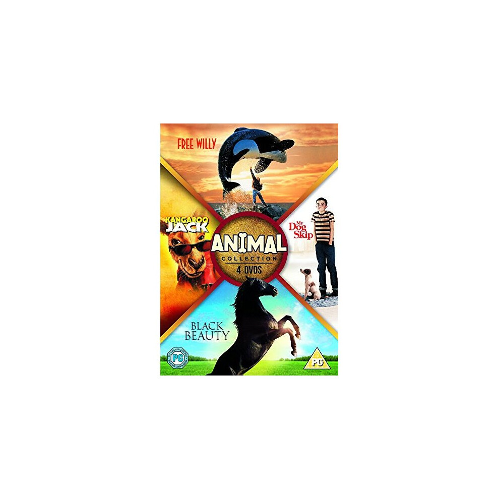 Animal Collection - Free Willy / My Dog Skip / Kangaroo Jack / Black Beauty DVD [2016]