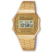 Casio Gold-Tone Stainless Steel Mens Watch A168WG-9WDF