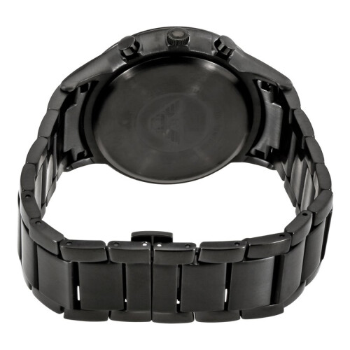 Emporio Armani Black Stainless Steel Chronograph Mens Watch AR2485 on OnBuy