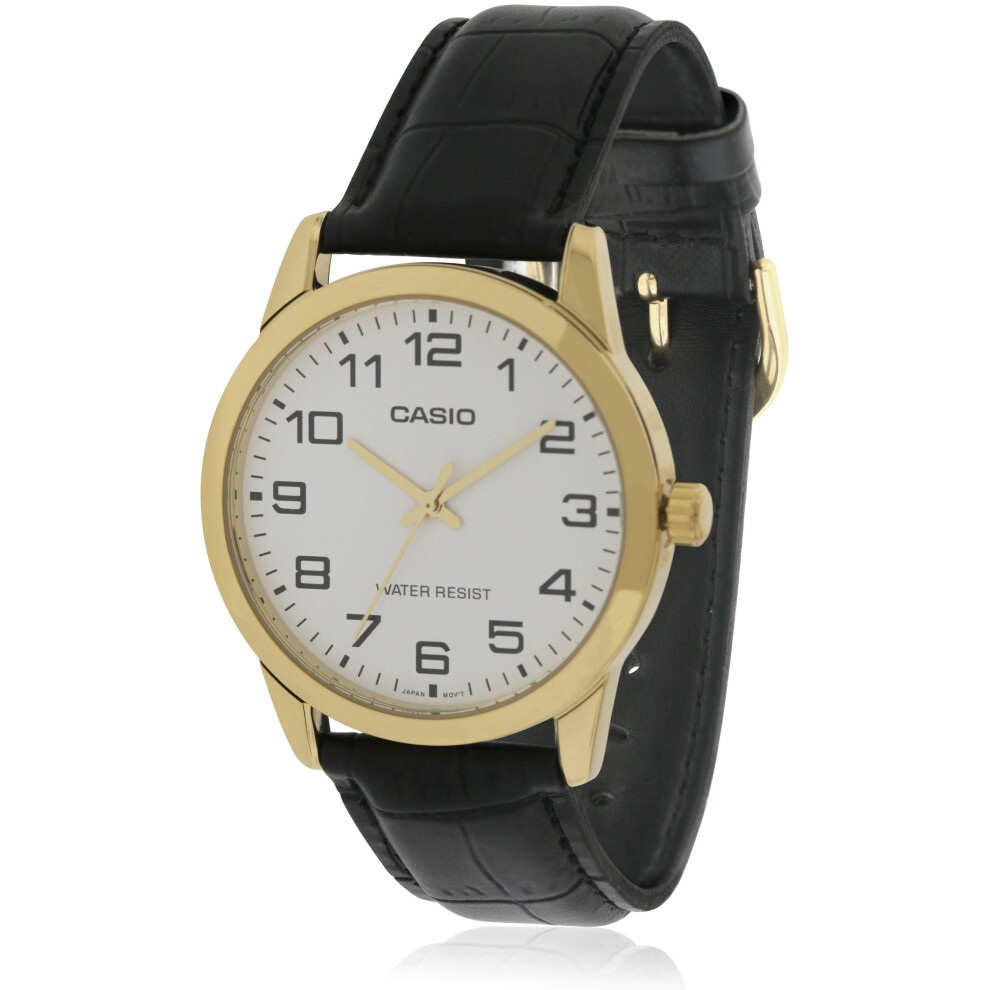 Casio Leather Mens Watch MTP-V001GL-7BUDF