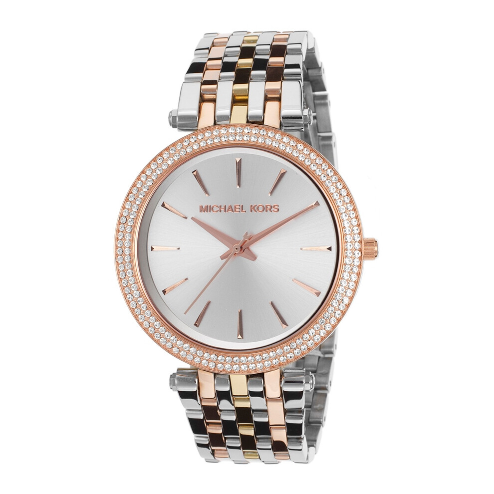 Michael Kors Tri-Tone Crystal Ladies Watch MK3203