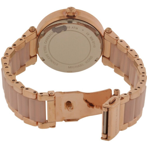 Michael Kors Michael Kors MK6110 Parker Pink Dial Two Tone Ladies Watch 1