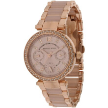 Michael Kors Mini Parker Rose Gold-Ton Damenuhr MK6110